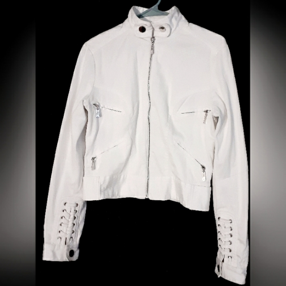 Nikibiki Moto White Jacket